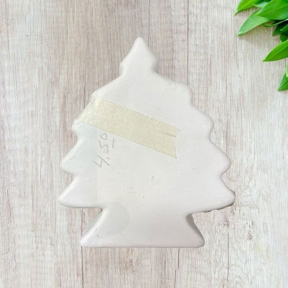 Ceramic Bisque Christmas Tree Trinket Box Ready to Paint - Picture 3 of 8